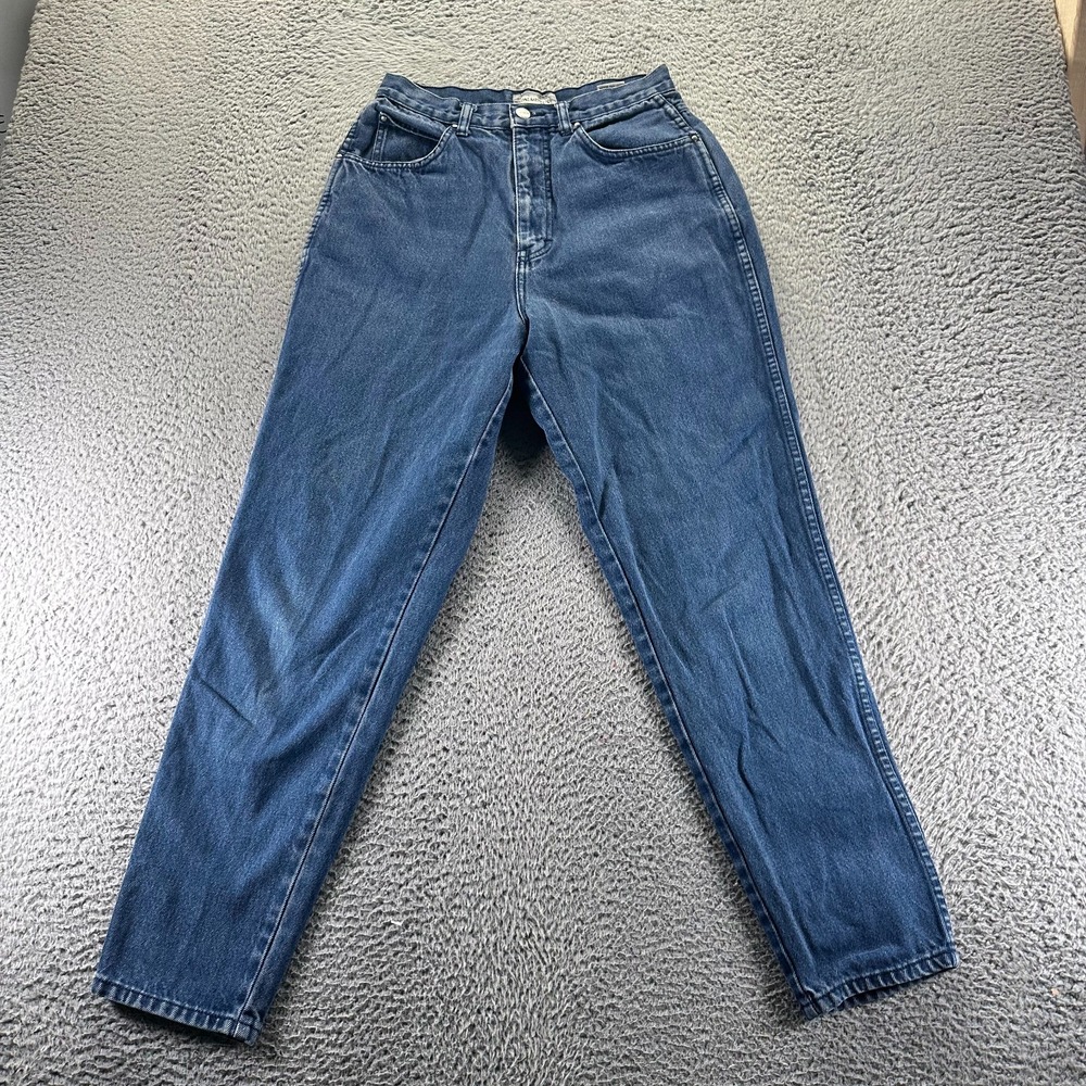 Palmetto's Jeans Womens 12 Blue Cotton Denim Tapered Leg Faded Workwear Utility